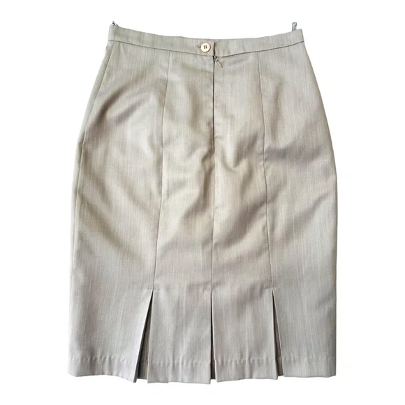 Pencil Skirt Grey/Beige women's Size Small - EUR 34 - Picture 2 of 7